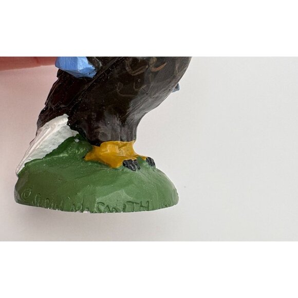 House of Hatten Santa Riding an Eagle Christmas Ornament 1998 Susan M Smith - Picture 3 of 9